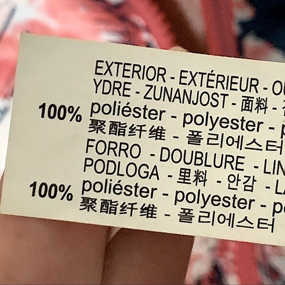 ZARA Girls Collection Pink/Pink Print Reversible Windbreaker Jacket Size 13/14 - Picture 6 of 11